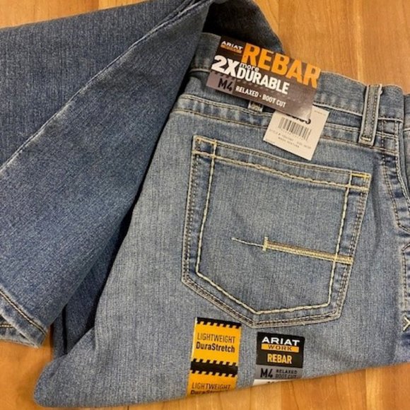 Ariat Men's Rebar M4 Boot Cut Jean - NWT - Picture 2 of 4